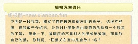【科普】日本养猫科普网站关于为什么不能散养的文章 - 线报酷 【科普】日本养猫科普网站关于为什么不能散养的文章 - 线报酷