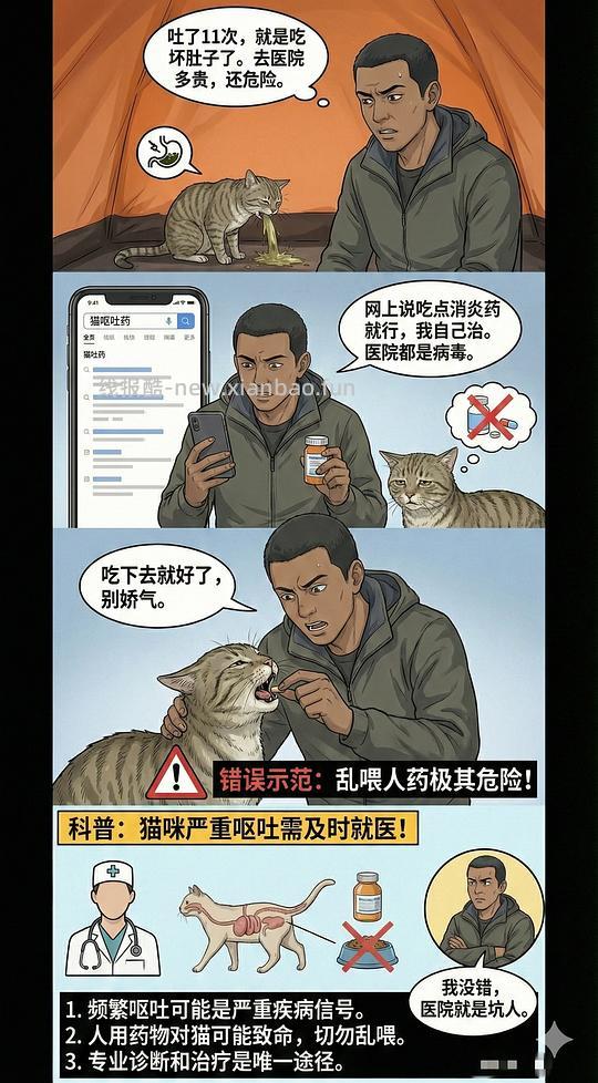 讨论/【科普】养猫科普漫画，不定期更新中（2.10 更新封窗、新手养猫误区科普） - 线报酷