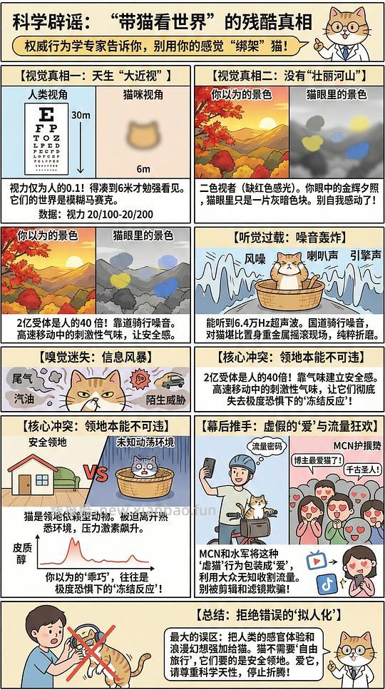 讨论/【科普】猫眼里看到的世界和猫并不想看的世界💁🏻请停止幻想，猫不需要这些 - 线报酷