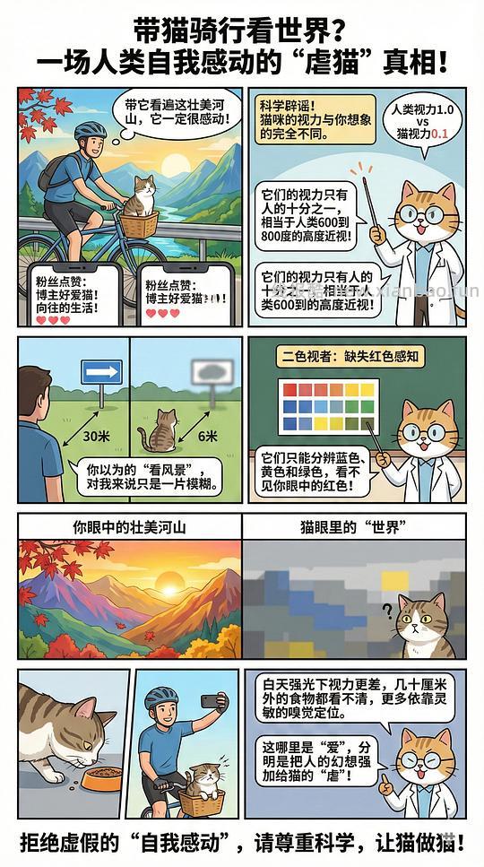 讨论/【科普】猫眼里看到的世界和猫并不想看的世界💁🏻请停止幻想，猫不需要这些 - 线报酷
