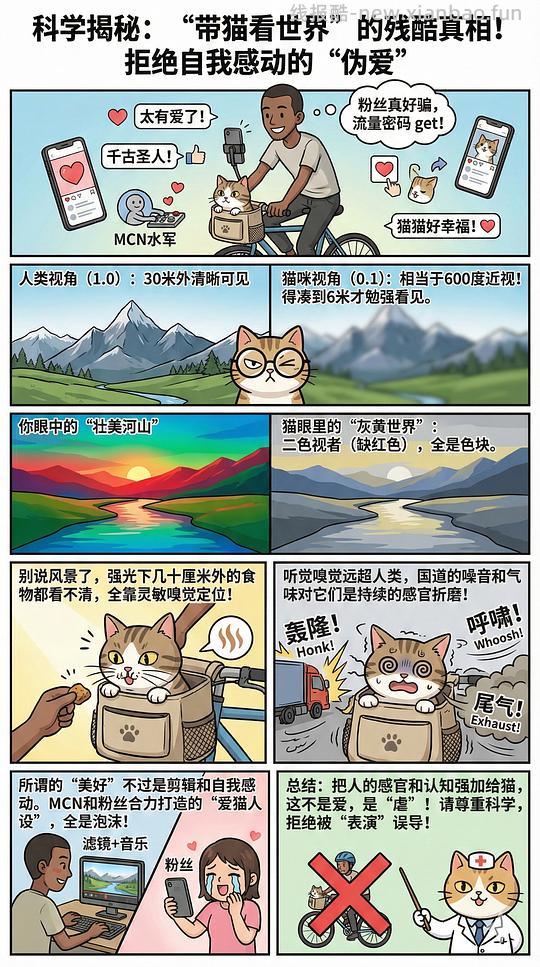 讨论/【科普】猫眼里看到的世界和猫并不想看的世界💁🏻请停止幻想，猫不需要这些 - 线报酷