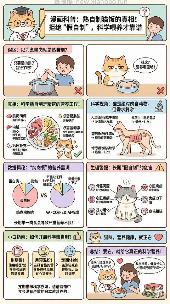 讨论/【科普】养猫科普漫画，不定期更新中（2.10 更新封窗、新手养猫误区科普） - 线报酷