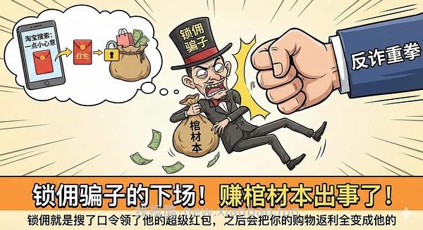 讨论/【科普】618必看！锁佣、锁佣红包、锁佣诈骗科普漫画！ - 线报酷