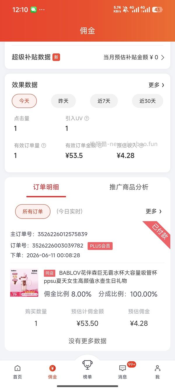 🚗走无货 3r买可爱巨无霸水杯 楼里反薅 - 线报酷